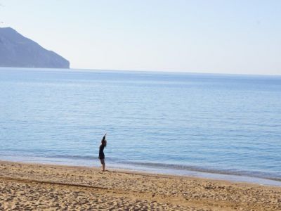 Yoga am Strand