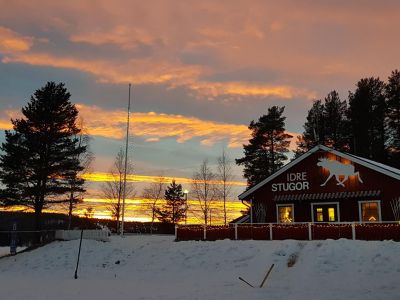 Sonnenuntergang Unterkunft Winterurlaub Familienreise