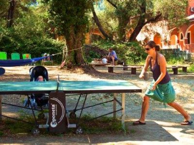 Tischtennis im Familienurlaub auf Korfu