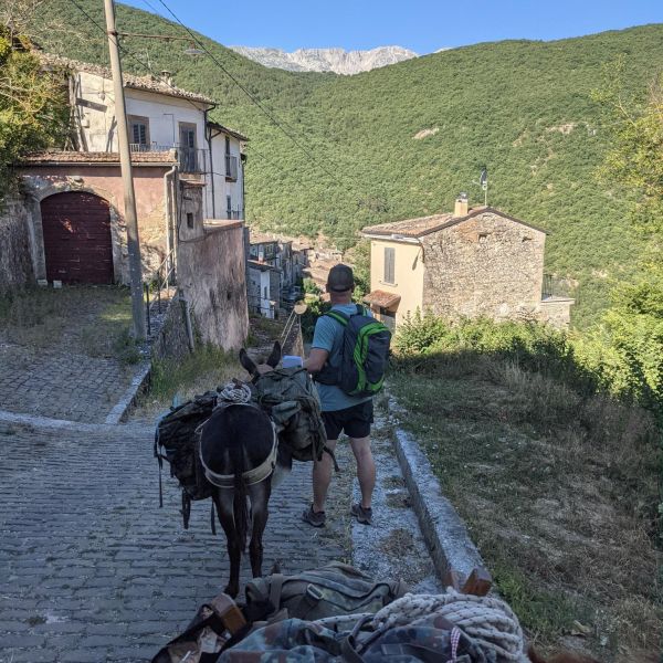 Eselwandern in den Abruzzen - Eselwanderung Italien