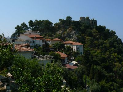 Die Burg von Parga in Griechenland.