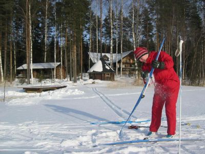 Langlaufvergnügen in Ristiina Finnland