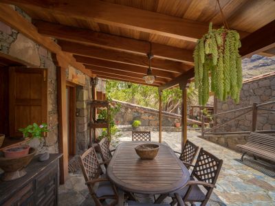 Ecolodge mit Terrasse im Bio-Hotel auf Gran Canaria