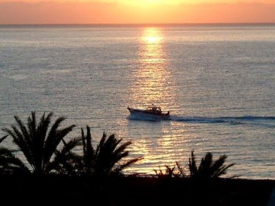 Sonnenaufgang am Strand von El Cabrito