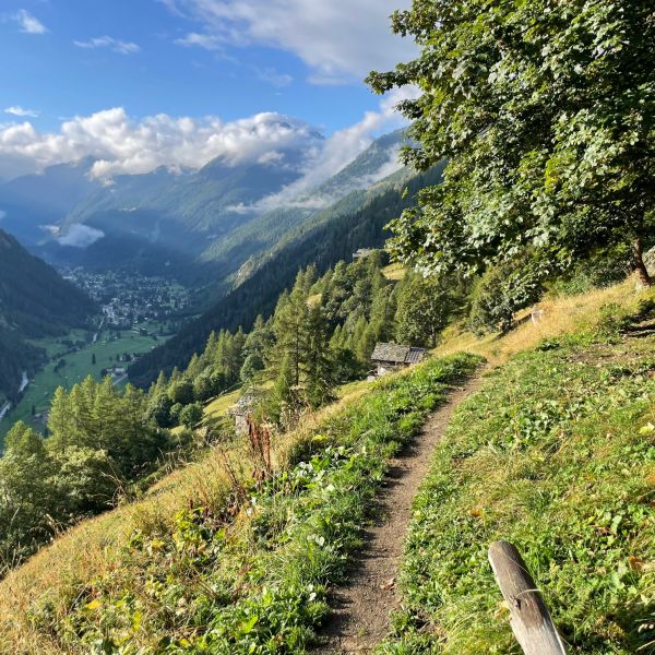 Bergwandern ohne Gepck im Valle del Lys - Aostatal