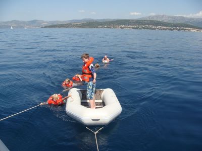 Segelurlaub Familien Dalmatien Kroatien Ankerbucht