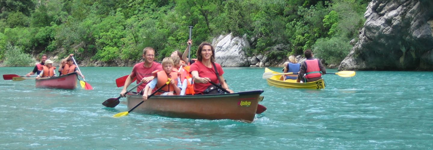 Urlaub Frankreich Kanu Familie