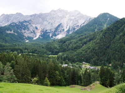 Urlaub Unterkunft im Bergdorf Jezersko in den Steiner Alpen Slowenien