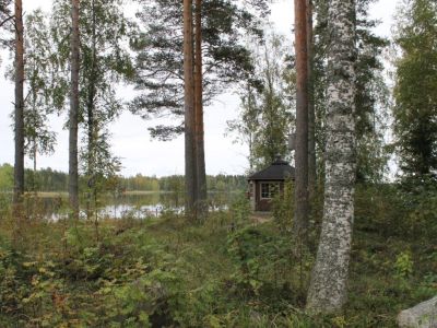 Familienurlaub See Finnland Sauna Blockhaus Ökoferienhaus