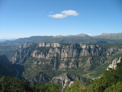 Blick ber die Berglandschaft