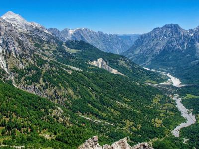 Talblick Albanien Wandertourismus