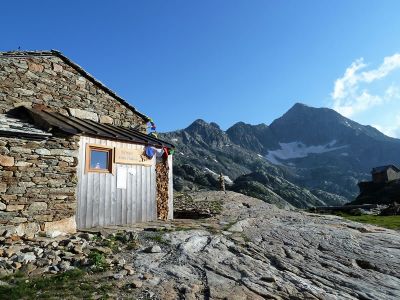 Etappenziel Rifugio Balma im Lys Tal