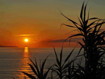 Sonnenuntergang Korfu Meer