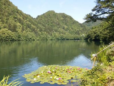 Lago Levico im Valsugana Tal bei Wanderwoche im Trentino - Venetien