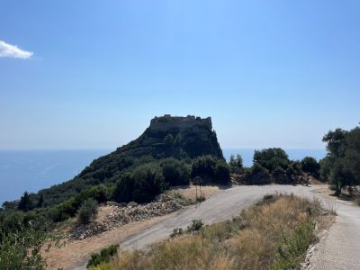 Anblick Angelokastro Korfu