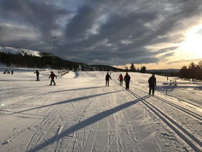 Langlauf Loipen Winterurlaub Schweden Familienreise