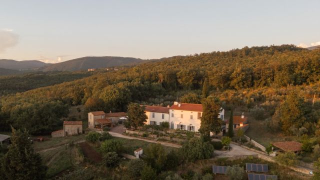 ansicht von oben bio landhaus toskana